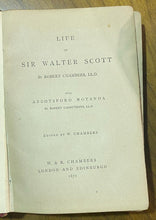Load image into Gallery viewer, 1871 Life Of Sir Walter Scott Book By Robert Chambers L.L.D Hard Cover
