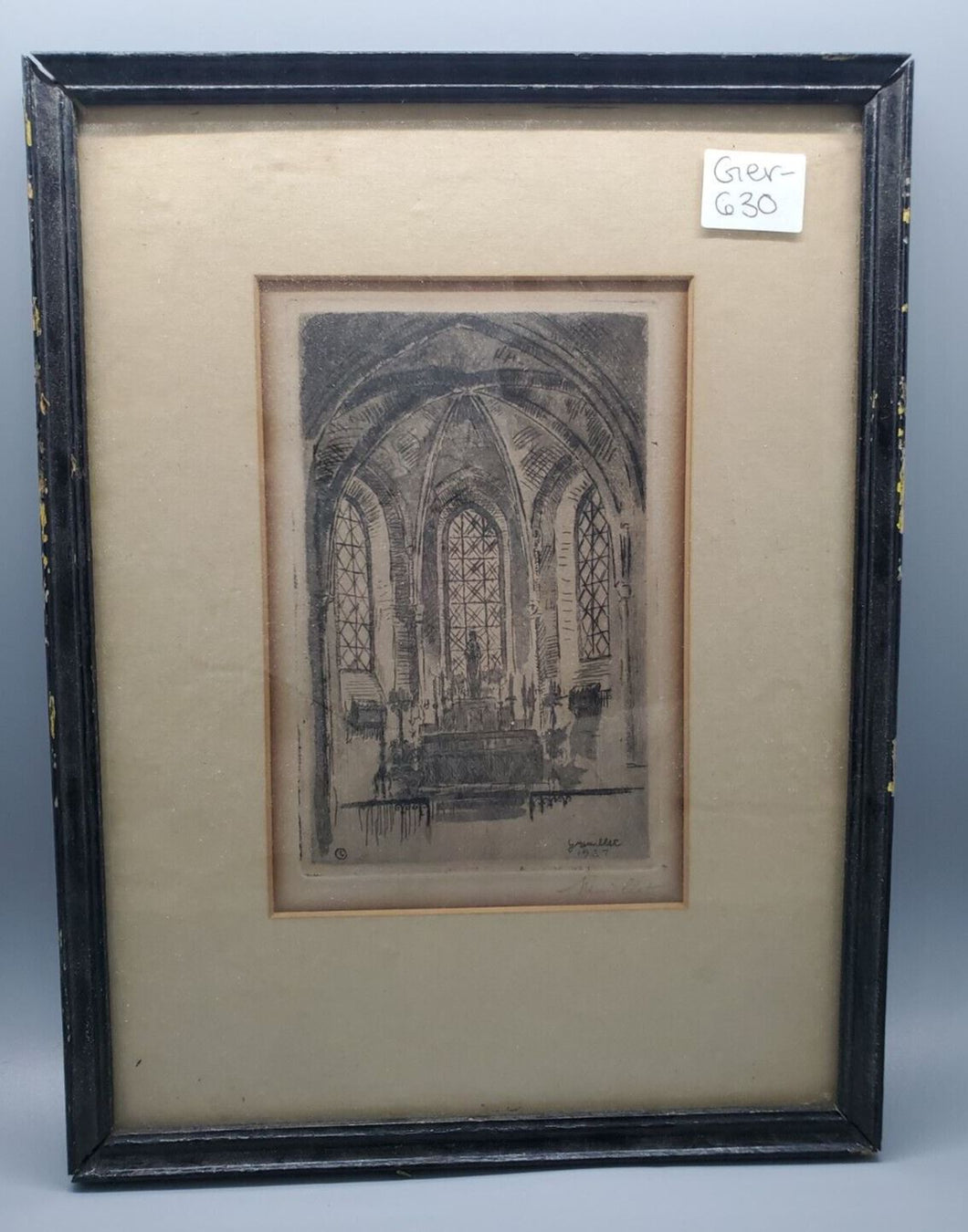 1927 French Etching - Signed Gremillet