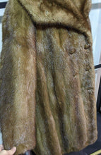 Load image into Gallery viewer, Beautiful Brown 3/4 Length Fur Jacket, Detailed Lining, Button Front
