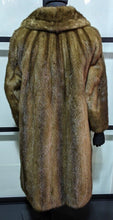 Load image into Gallery viewer, Beautiful Brown 3/4 Length Fur Jacket, Detailed Lining, Button Front
