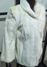 Load image into Gallery viewer, Vintage White Fur Women&#39;s Waist Length Jacket
