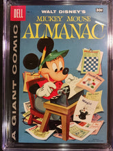 Load image into Gallery viewer, Mickey Mouse Almanac #1 Dell 1957 30cent Variant CGC 6.5 1252691003
