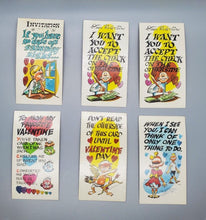 Load image into Gallery viewer, 6 Vintage Topps Valentine Greetings - Canada
