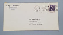 Load image into Gallery viewer, 1947 Detroit Common Council George Edwards Autograph Signed w/ Envelope
