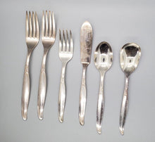 Load image into Gallery viewer, W.M. Rogers 1958 Sweep Pattern Silver Plate 79 pc Flatware Lot
