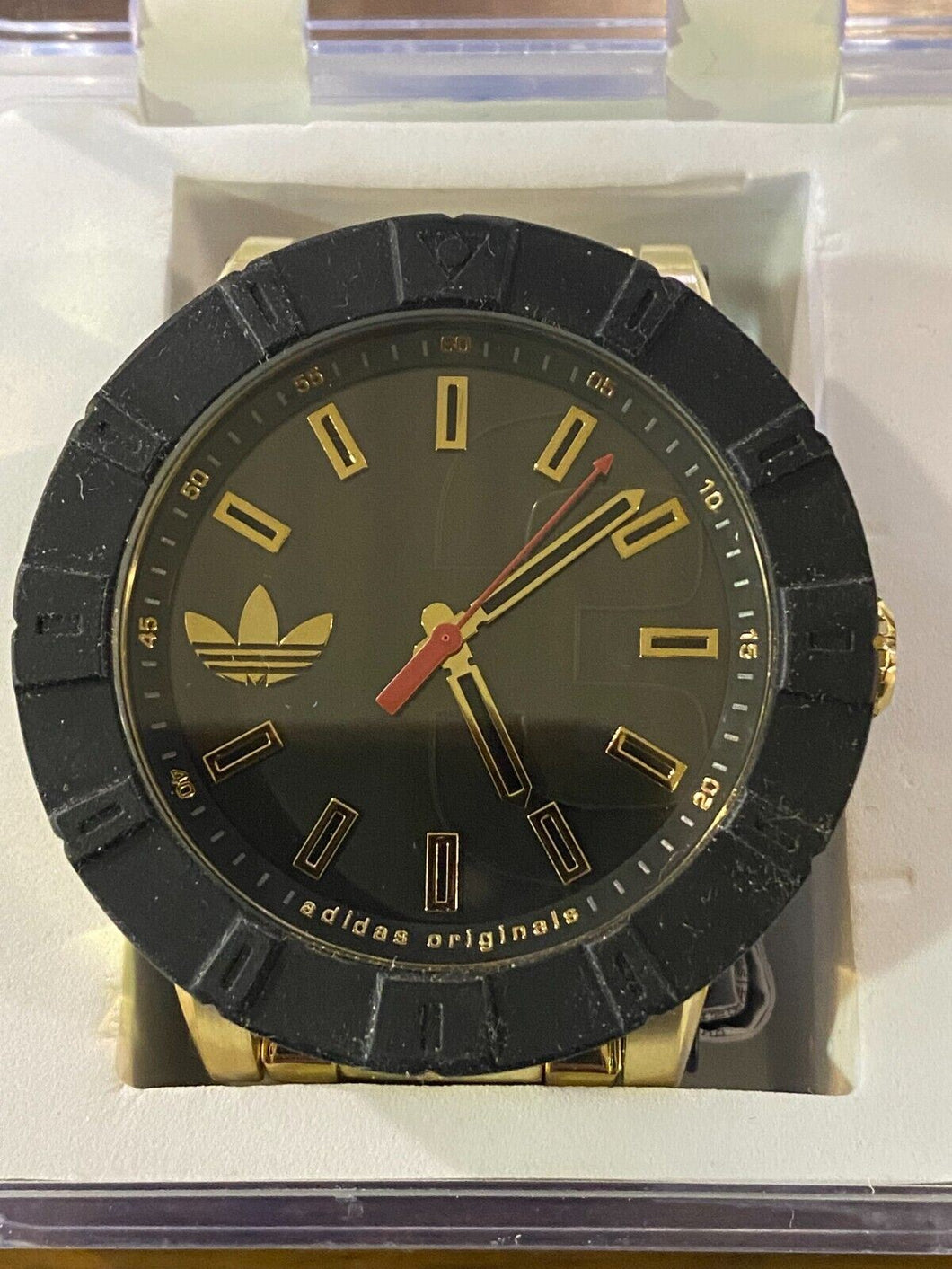 Adidas Originals Gold Amsterdam Mens Watch with original Box