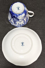 Load image into Gallery viewer, Vintage Royal Crown Derby Blue Mikado Breakfast Tea Cup &amp; Saucer
