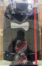 Load image into Gallery viewer, Bergamo Newyork XL Dress shirt, Woven Tie and bow tie 34/35 Regular Fit
