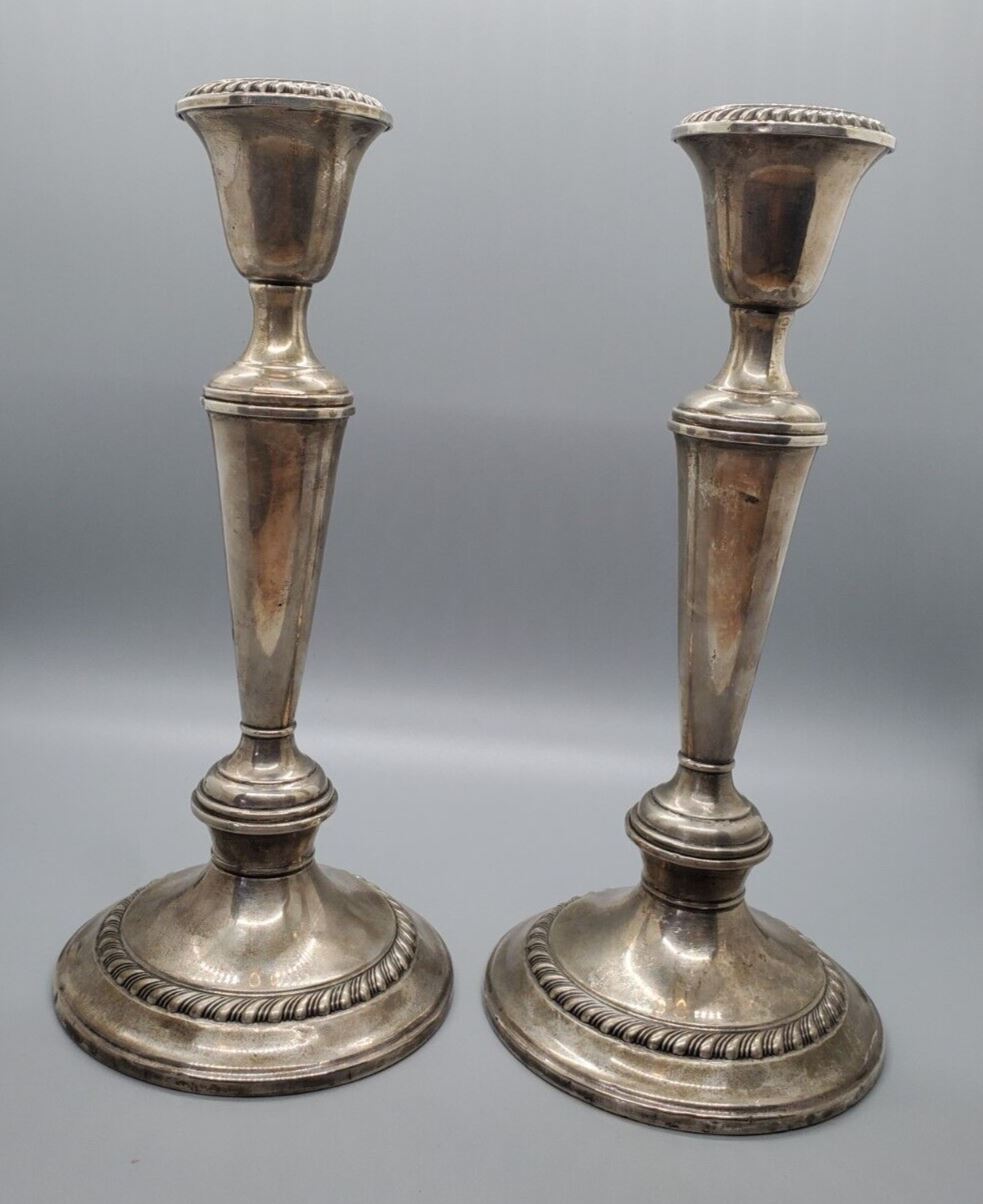 Gorham Sterling Silver Weighted Candle Stick Holders