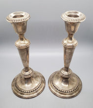 Load image into Gallery viewer, Gorham Sterling Silver Weighted Candle Stick Holders
