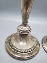 Load image into Gallery viewer, Gorham Sterling Silver Weighted Candle Stick Holders
