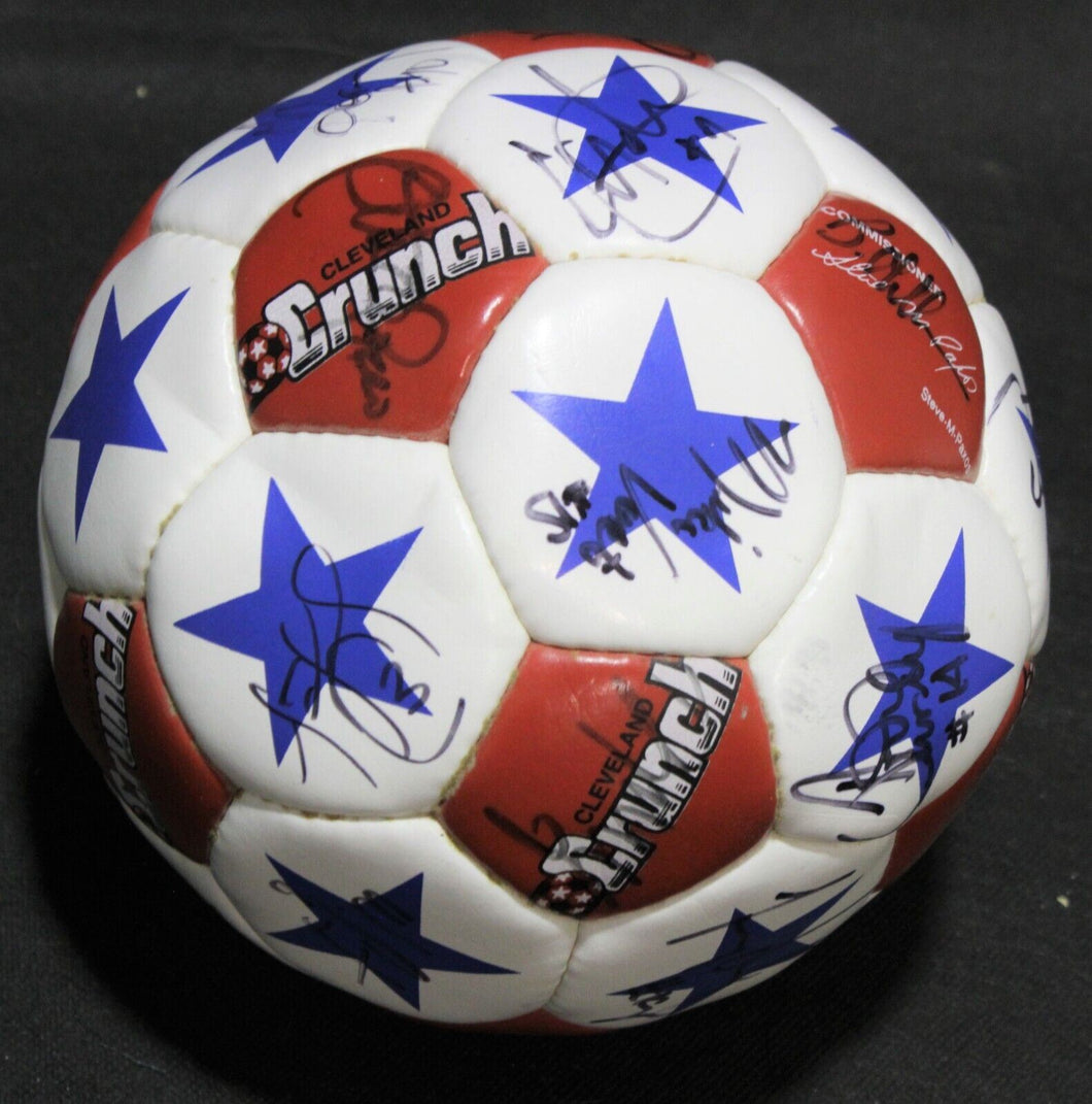 Cleveland Crunch Team Signed Soccer Ball