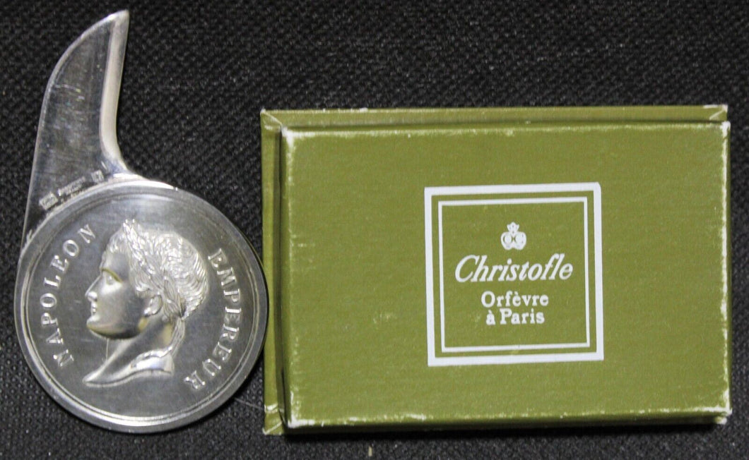 Christofle Napoleon Coin Design Letter Opener w/ Original Box