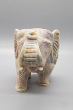 Load image into Gallery viewer, Beautiful Carved Double Elephant - Trunk Up
