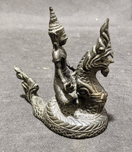 Load image into Gallery viewer, Vintage Bronze Thai Statue - Vishnu Riding Sehsha Naga - 5&quot; x 5&quot;
