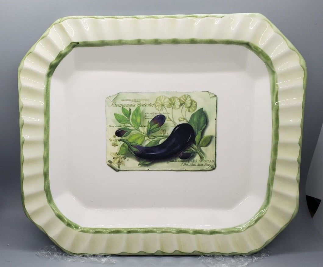 Serving Platter / Bowl by Zrike - Italy - Eggplant Design