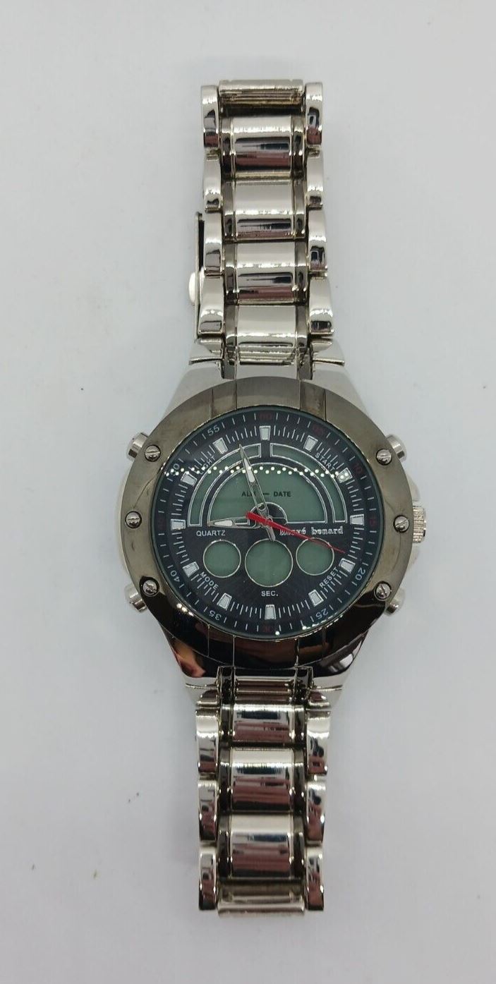 Harve Benard Men's 30M Stainless Steel Caseback Watch 20-055