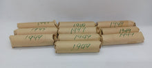 Load image into Gallery viewer, 1949 Canadian Nickel Roll (Canada 5 cent) (40 coins per roll) x 10 Rolls Lot C

