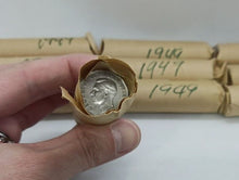 Load image into Gallery viewer, 1949 Canadian Nickel Roll (Canada 5 cent) (40 coins per roll) x 10 Rolls Lot C
