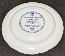 Load image into Gallery viewer, Spode Blue Room Collection Plate - Woodman - First Introduced c. 1816
