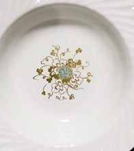 Load image into Gallery viewer, 4 AYNSLEY Fine Bone China Rimmed Soup Bowls -- Moderne Pattern

