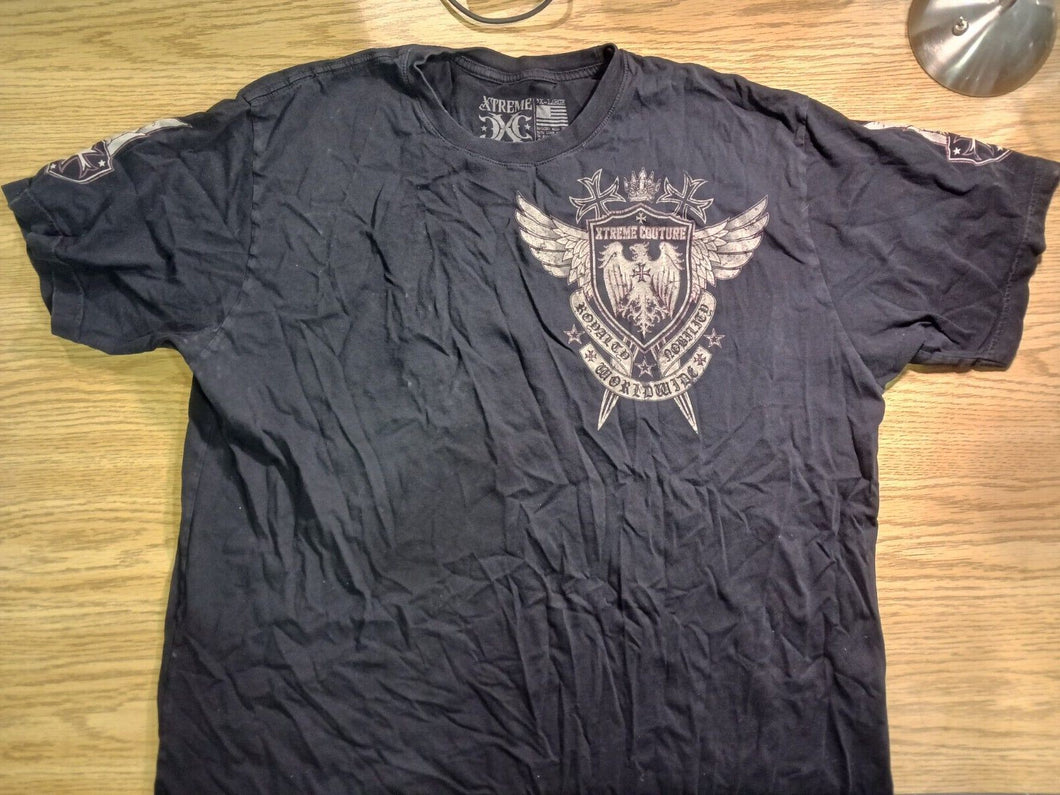 Vintage Xtreme Culture 3X-L Men T-Shirt Black, Wing Crest Design 100% Cotton