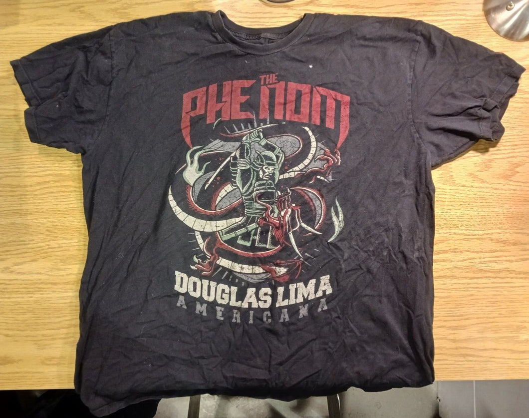 Vintage Americana MMA XXL Men T-Shirt Black, The Phenom Douglas Lima Design