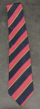 Load image into Gallery viewer, Atkinsons Royal Irish Poplin Tie for Harrods - Burgundy, Mustard &amp; Navy Blue
