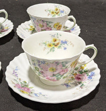 Load image into Gallery viewer, 6 ROYAL DOULTON Fine Bone China Tea Cups &amp; Saucers - Arcadia Pattern
