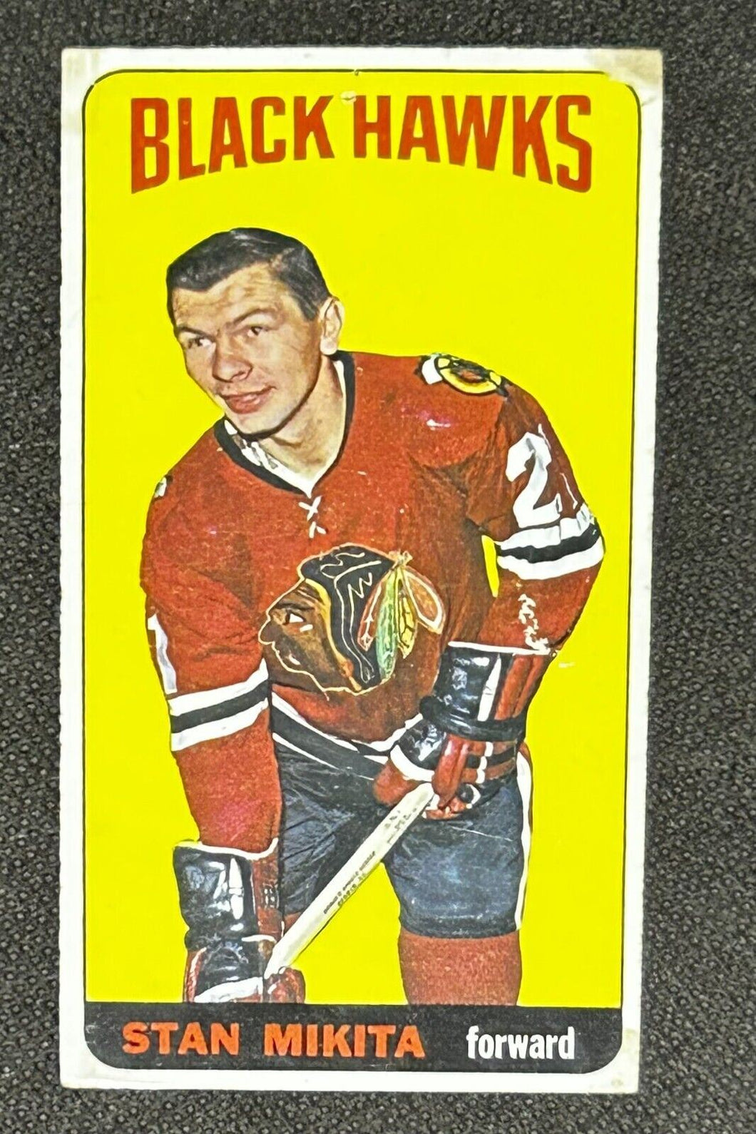 1964 Topps Hockey Card Stan Mikita #31, Tall Boy VG+ condition