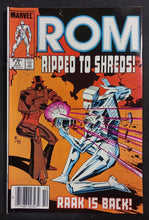 Load image into Gallery viewer, ROM #71, 72 and 73, 1985 Marvel Comics, Canadian Newsstand Variant, VF- to VF
