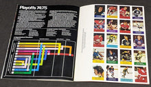Load image into Gallery viewer, 1974/75 Loblaws NHL Action Players Sticker Album - COMPLETE With Back Stamp Page
