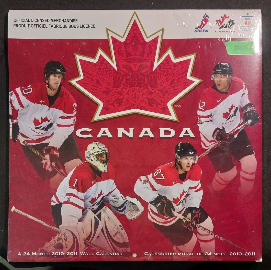 2010-11 NHLPA Canada Vancouver Olympic 24-Month Wall Calendar