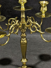 Load image into Gallery viewer, Brass 4 Arm, 5 Cup Candelabra by Baldwin - USA
