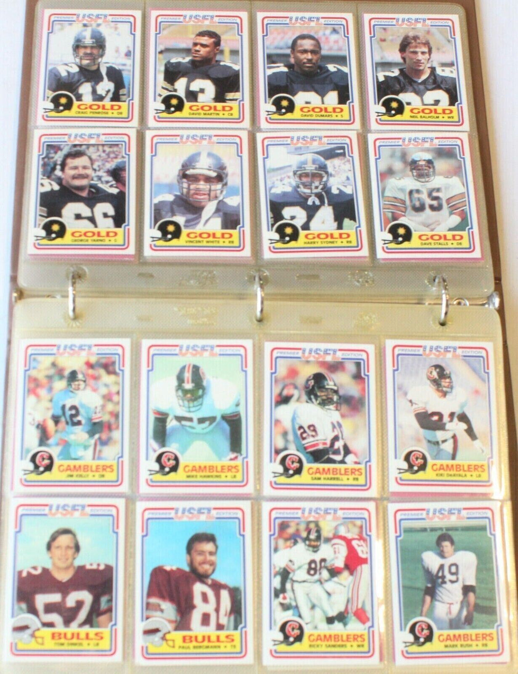 1984 Topps USFL Football Cards Complete  1-132 Set NM-MT Condition