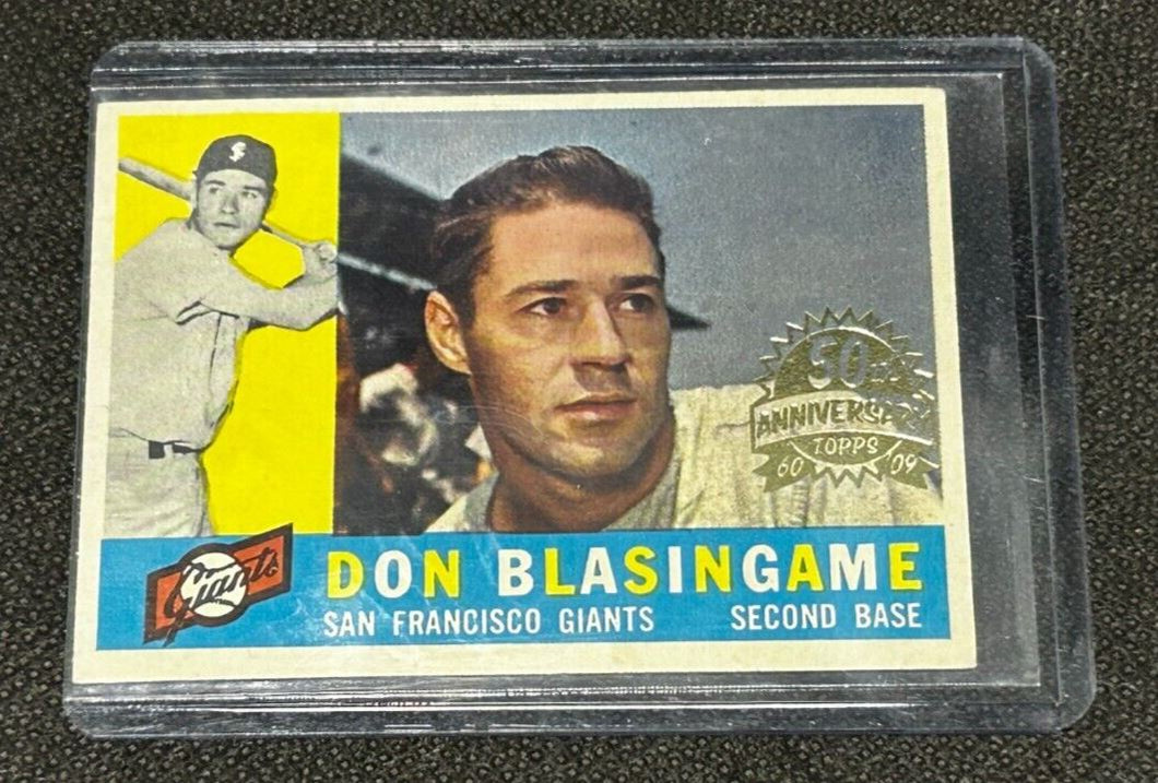 2009 Topps Heritage 50th Anniversary 1960 Buyback#397 Don Blasingame Brown Back