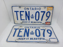 Load image into Gallery viewer, TEN 079 Ontario License Plate Pair
