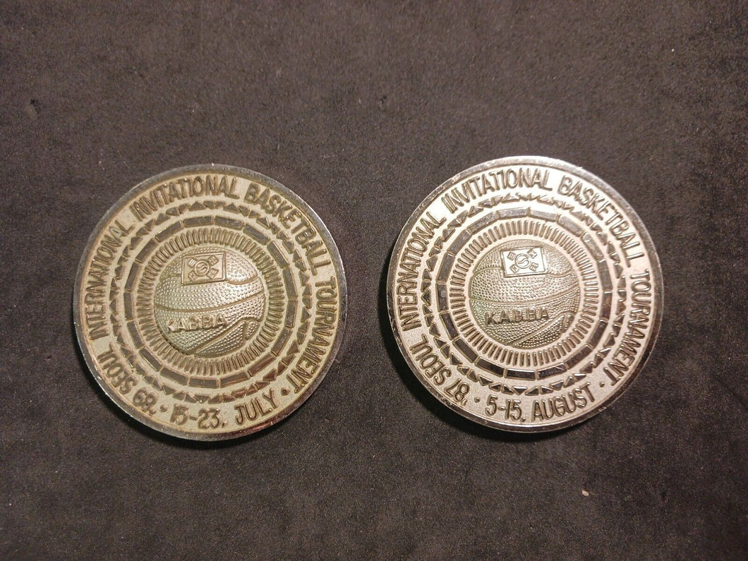 1988 1989 Seoul Olympic International Basketball Tournament Medals