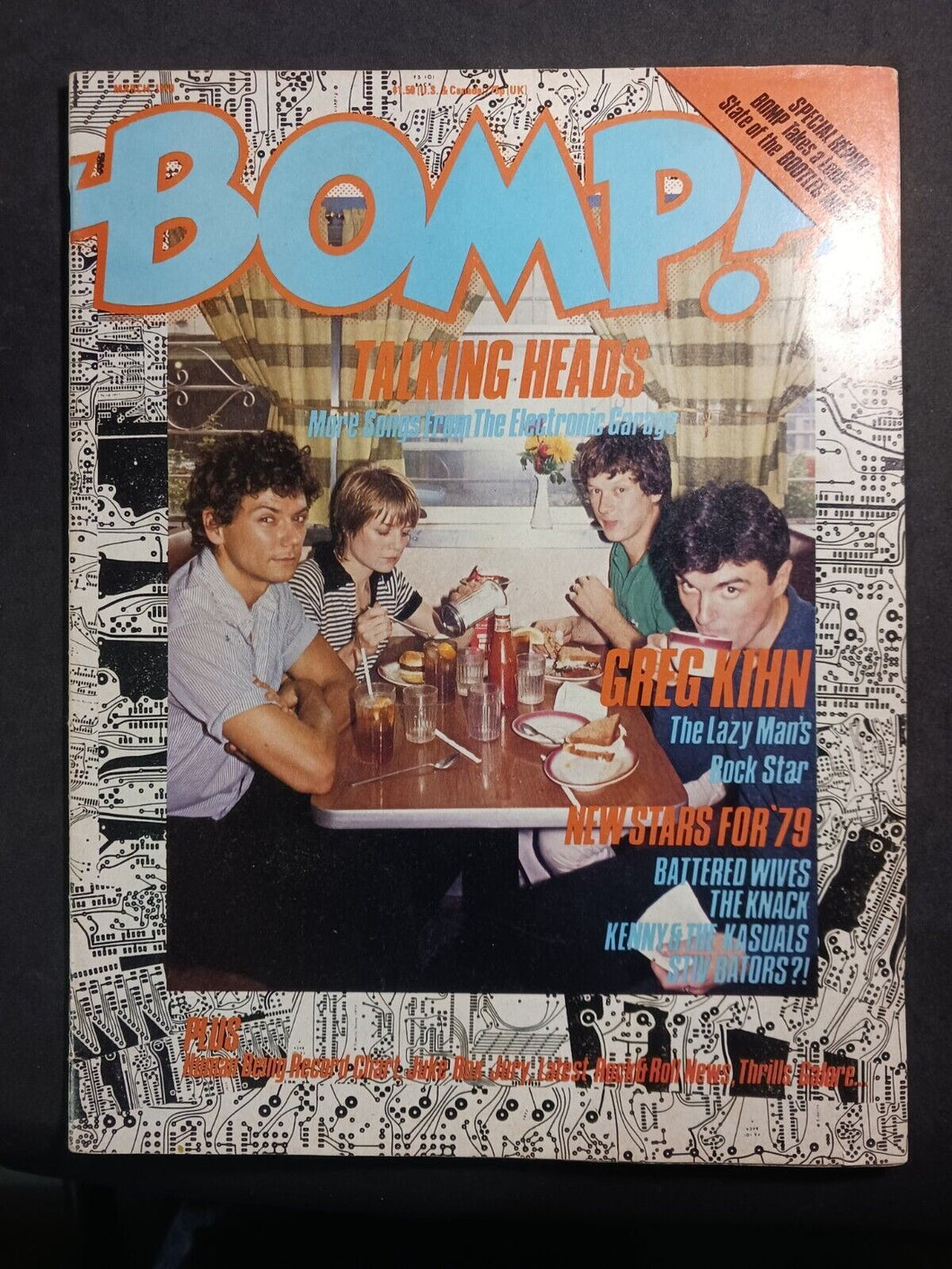 Bomp! #21, March 1979. Talking Heads VG
