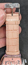 Load image into Gallery viewer, Burgi - Swiss made Fashion Watch - Pink Dial, Pink Leather Strap - Needs Battery
