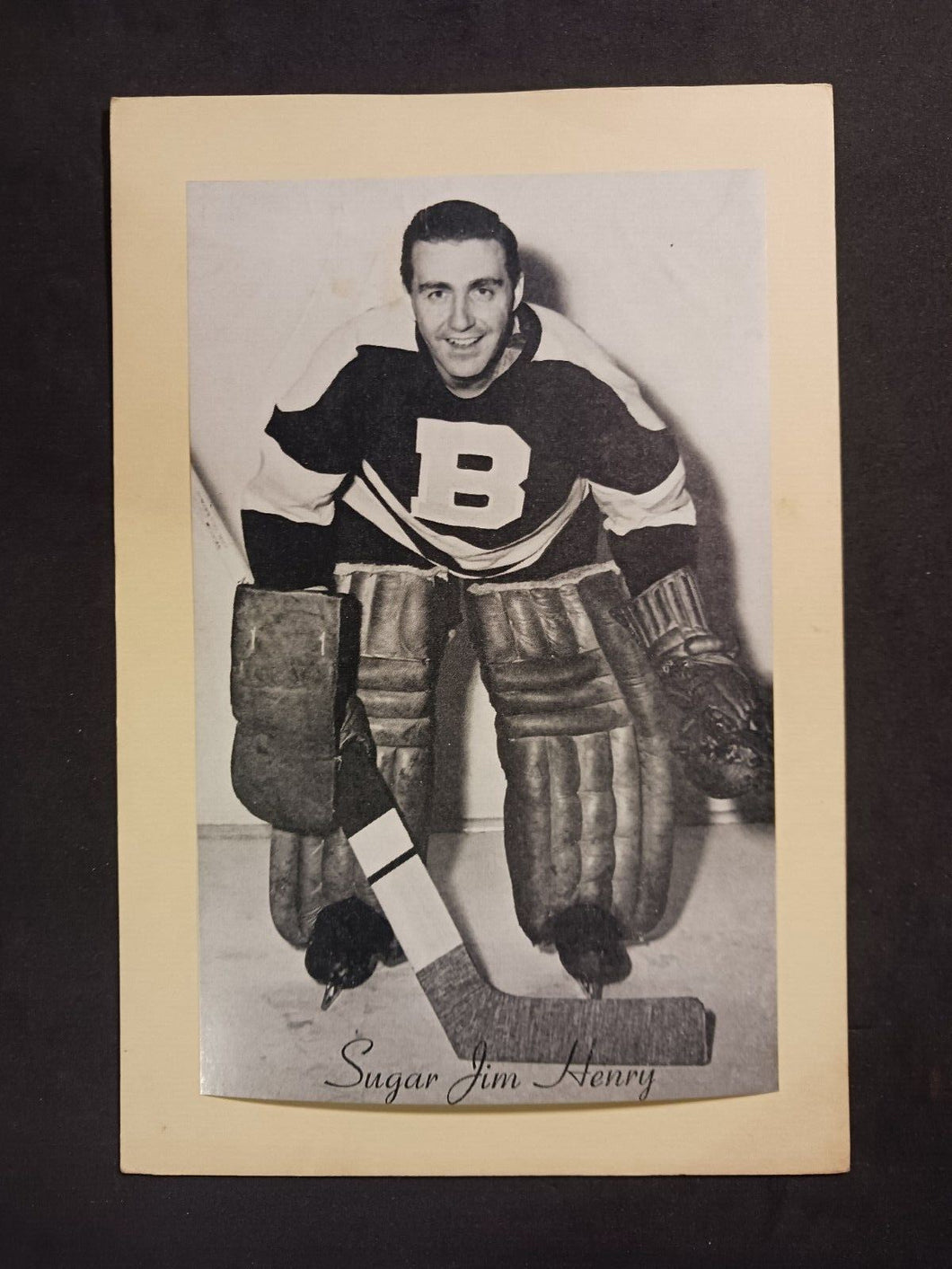 Sugar Jim Henry 1944-1963 Group II Beehive Photo Boston Bruins
