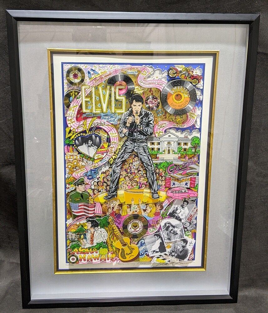 Remembering Elvis Presley 3D Art Silkscreen Serigraph by Charles Fazzino