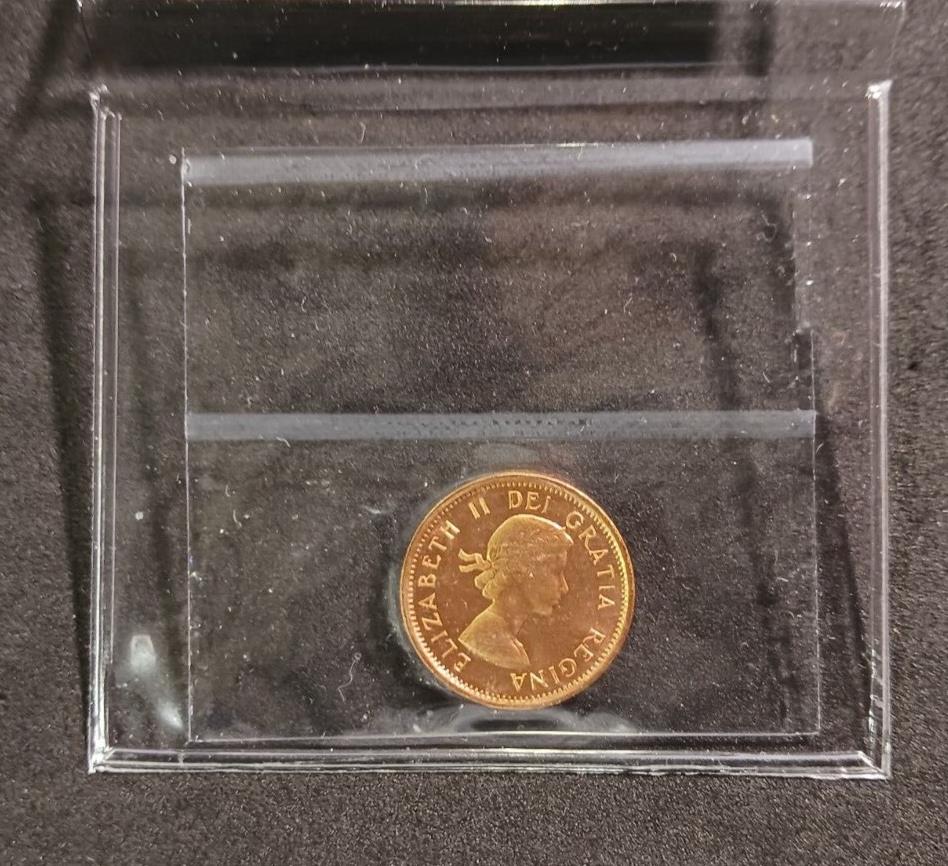 1963 Canada 1 cent P L-64 Red; Ultra Heavy Cameo Cert # XTP 530 ICCS