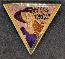 Load image into Gallery viewer, De Passille Sylvestre - Modernist Canadian Triangular Brooch - Enamel
