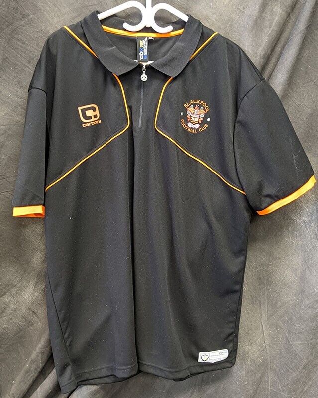 Carbrini Blackpool Football Club T-Shirt – Black & Orange – XXL