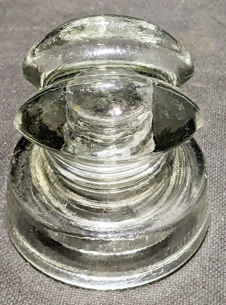 Vintage Whitall Tatum No. 17 Glass Telegraph Insulator