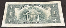 Load image into Gallery viewer, 1935 Bank Of Canada 1Dollar Note, G+, A 0043449
