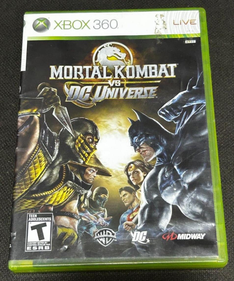 Xbox 360 Mortal Kombat VS DC Universe Disc Game, EX+