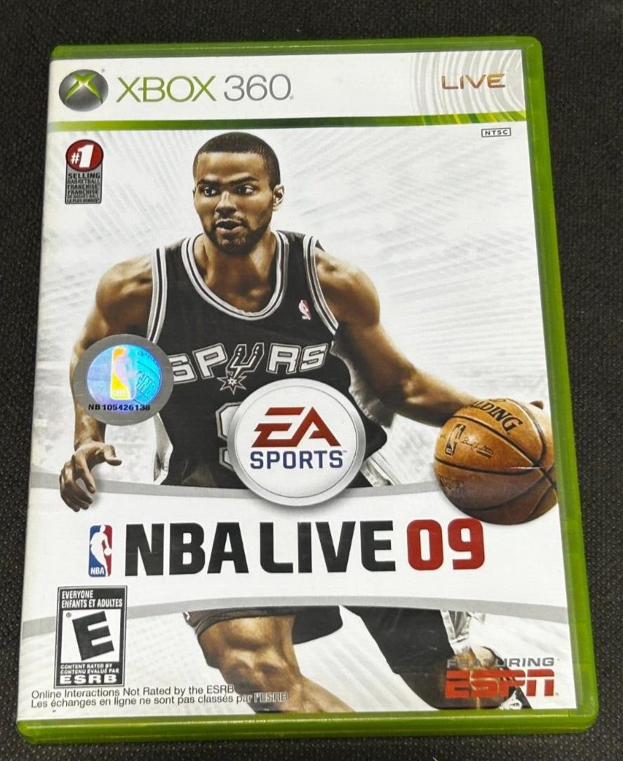 Xbox 360 NBA Live 09 Disc Game, EX+