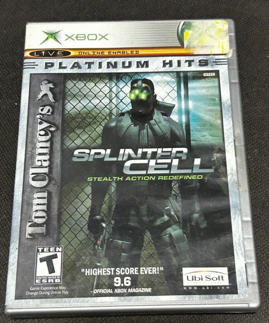 Xbox Tom Clancy's Splinter Cell Disc Game, EX+